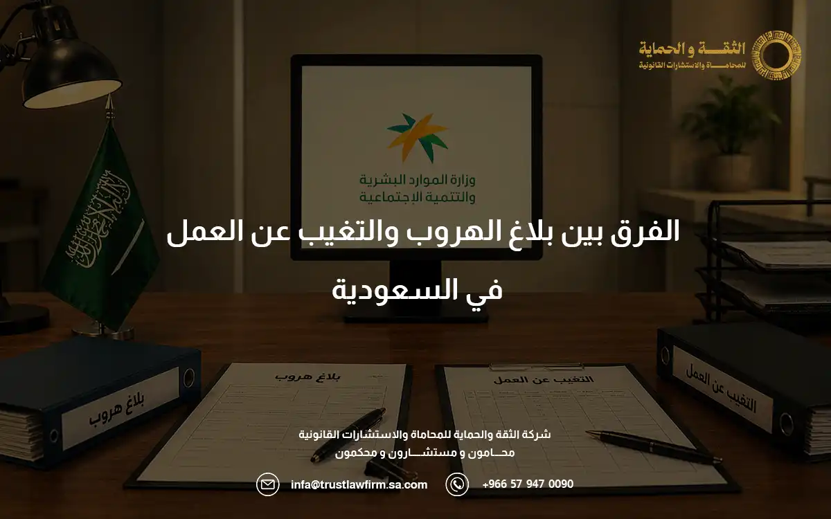 الفرق بين بلاغ الهروب والتغيب عن العمل